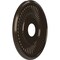Ekena Millwork Berkshire PVC Medallion (Canopies up to 7"), 16"OD x 3 1/2"ID x 1"P, Universal Metallic Rustic Mist CMP16BEERU - alternate 5